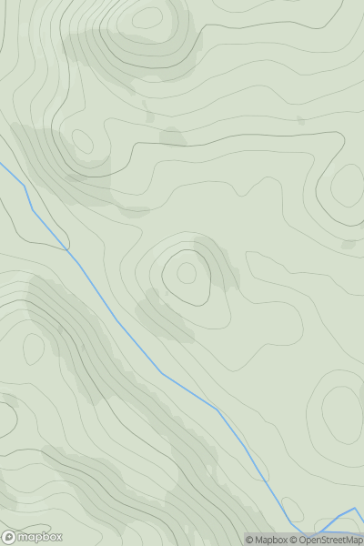 Thumbnail image for Torr an Daimh [Loch Maree to Loch Broom] showing contour plot for surrounding peak
